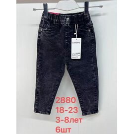 Джинси дитячі на хлопчика 2880 black р.18-23 "Lihong" недорого оптом від прямого постачальника