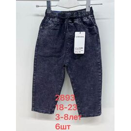 Джинси дитячі на хлопчика 2893 black р.18-23 "Lihong" недорого оптом від прямого постачальника