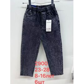 Джинси дитячі на хлопчика 2900 black р.23-28 "Lihong" недорого оптом від прямого постачальника