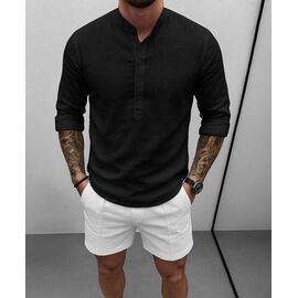 Фотография Рубашка мужская 1741 black р.48-54 "Faraon" недорого оптом от прямого поставщика