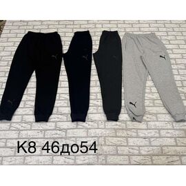 Фотография Штаны спортивные мужские K8 black р.46-54 "Faraon" недорого оптом от прямого поставщика