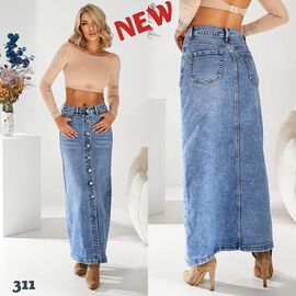 Спідниця жіноча 311 l.blue р.25-30 "Beki" недорого оптом від прямого постачальника