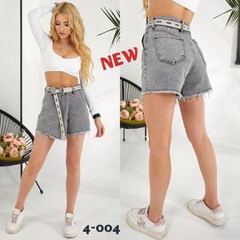 Фотография Шорты женские 4-004 grey р.25-30 "Beki" недорого оптом от прямого поставщика