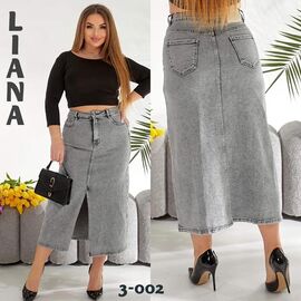 Спідниця жіноча 3-002 grey р.31-38 "Beki" недорого оптом від прямого постачальника