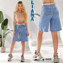 Фотография Шорты женские 4-001 l.blue р.25-30 "Beki" недорого оптом от прямого поставщика