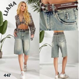 Фотография Шорты женские 447 grey р.25-30 "Beki" недорого оптом от прямого поставщика