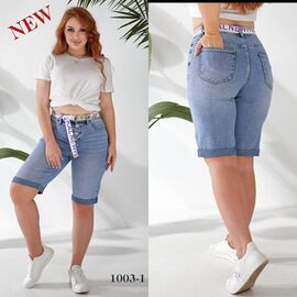 Фотография Шорты женские 1003-1 l.blue р.28-33 "Beki" недорого оптом от прямого поставщика
