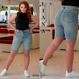 Фотография Шорты женские 408-1 l.blue р.28-33 "Beki" недорого оптом от прямого поставщика