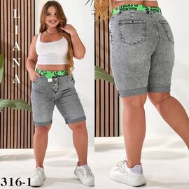 Фотография Шорты женские 316-1 grey р.28-33 "Beki" недорого оптом от прямого поставщика