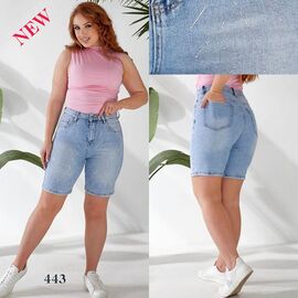 Фотография Шорты женские 443 l.blue р.28-33 "Beki" недорого оптом от прямого поставщика