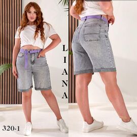 Фотография Шорты женские 320-1 grey р.25-30 "Beki" недорого оптом от прямого поставщика