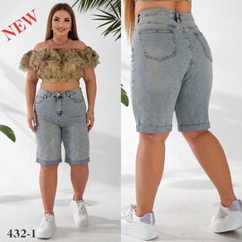 Шорти жіночі 432-1 grey р.30-36 "Beki" недорого оптом від прямого постачальника