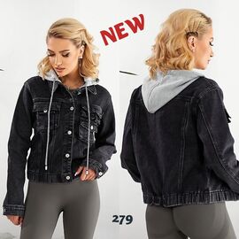 Фотография Куртка женская демисезонная 279 black р.S-2XL "Beki" недорого оптом от прямого поставщика