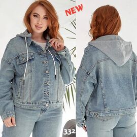 Фотография Куртка женская демисезонная 332 l.blue р.S-3XL "Beki" недорого оптом от прямого поставщика