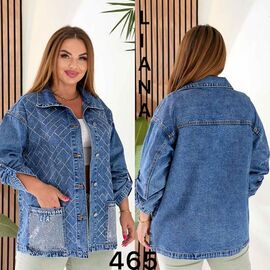 Сорочка жіноча 465 blue р.2XL-7XL "Beki" недорого оптом від прямого постачальника