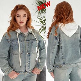 Фотография Куртка женская демисезонная 387 l.blue р.L-5XL "Beki" недорого оптом от прямого поставщика