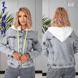 Фотография Куртка женская демисезонная 160 grey р.XS-2XL "Beki" недорого оптом от прямого поставщика