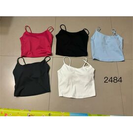 Топ жіночий 2484 red р.S-2XL "NewJeans" недорого оптом від прямого постачальника