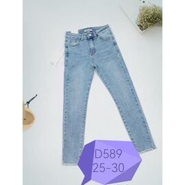 Джинси жіночі D589 l.blue р.25-30 "NewJeans" недорого оптом від прямого постачальника