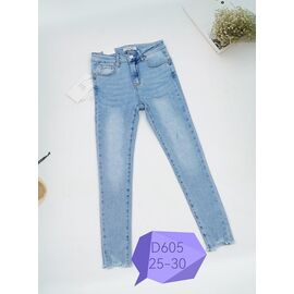 Джинси жіночі D605 l.blue р.25-30 "NewJeans" недорого оптом від прямого постачальника