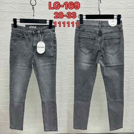Джинси жіночі LG169 grey р.28-33 "NewJeans" недорого оптом від прямого постачальника