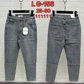 Джинси жіночі LG156 grey р.25-30 "NewJeans" недорого оптом від прямого постачальника