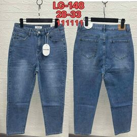 Джинси жіночі LG148 blue р.28-33 "NewJeans" недорого оптом від прямого постачальника