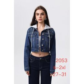 Фотография Куртка женская демисезонная 2053 blue р.27-31 "NewJeans" недорого оптом от прямого поставщика