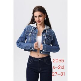 Фотография Куртка женская демисезонная 2055 blue р.27-31 "NewJeans" недорого оптом от прямого поставщика