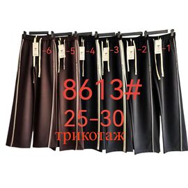 Штани спортивні жіночі 8613-6 brown р.25-30 "Fudeyan" недорого оптом від прямого постачальника