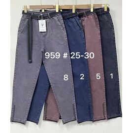 Джинси жіночі 959-1 black р.25-30 "Fudeyan" недорого оптом від прямого постачальника