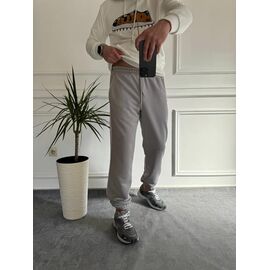 Фотография Штаны спортивные мужские 0577 l.grey р.46-56 "Faraon" недорого оптом от прямого поставщика