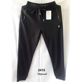Фотография Штаны спортивные мужские 2415 black р.48-56 "Faraon" недорого оптом от прямого поставщика