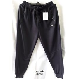 Фотография Штаны спортивные мужские 2419 black р.58-66 "Faraon" недорого оптом от прямого поставщика