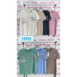 футболка жіноча 2554 mix р.56 "Lola" недорого оптом від прямого постачальника