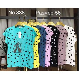 футболка жіноча 838 mix р.56 "Lola" недорого оптом від прямого постачальника