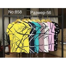футболка жіноча 858 mix р.56 "Lola" недорого оптом від прямого постачальника