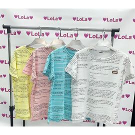 футболка жіноча LL46 mix р.50-52 "Lola" недорого оптом від прямого постачальника