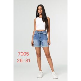 Шорти жіночі 7005 l.blue р.26-31 "NewJeans" недорого оптом від прямого постачальника