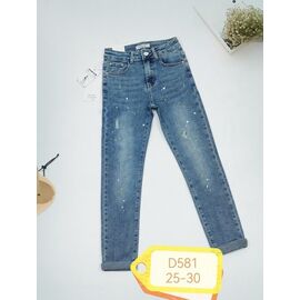 Джинси жіночі D581 l.blue р.25-30 "NewJeans" недорого оптом від прямого постачальника