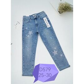 Джинси жіночі D579 l.blue р.25-30 "NewJeans" недорого оптом від прямого постачальника