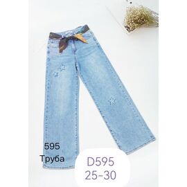 Джинси жіночі D595 blue р.25-30 "NewJeans" недорого оптом від прямого постачальника