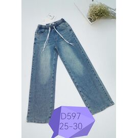 Джинси жіночі D597 blue р.25-30 "NewJeans" недорого оптом від прямого постачальника