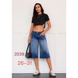 Шорти жіночі 2039 blue р.26-31 "NewJeans" недорого оптом від прямого постачальника