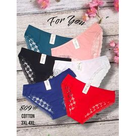 Фотография Трусы женские 809 mix р.3XL-4XL "Redoor" недорого оптом от прямого поставщика