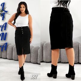 Фотография Юбка женская 187 black р.28-33 "Beki" недорого оптом от прямого поставщика