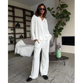 Фотография Костюм женский 0583 white р.42-53 "Faraon" недорого оптом от прямого поставщика