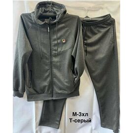Фотография Костюм спортивный мужской 2369A d.grey р.M-2XL "Faraon" недорого оптом от прямого поставщика