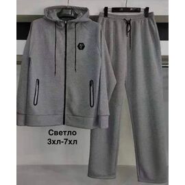 Фотография Костюм спортивный мужской 2369B l.grey р.3XL-7XL "Faraon" недорого оптом от прямого поставщика