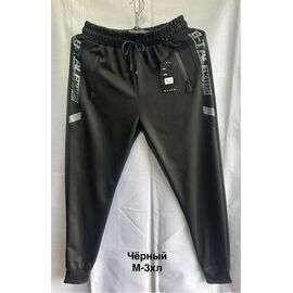 Фотография Штаны спортивные мужские 7122 black р.M-3XL "Faraon" недорого оптом от прямого поставщика